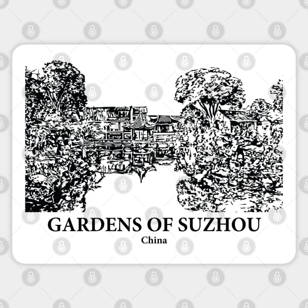 Gardens of Suzhou - China Sticker by Lakeric